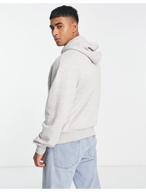 Jack & Jones Originals oversized hoodie with collegiate print in light gray