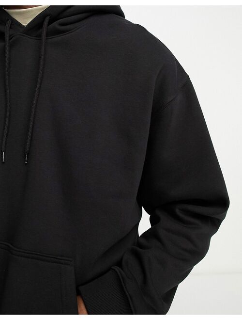 Weekday oversized hoodie in black