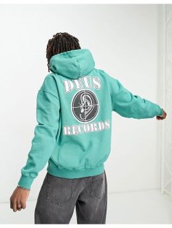 Deus Ex Machina eardrum hoodie in green