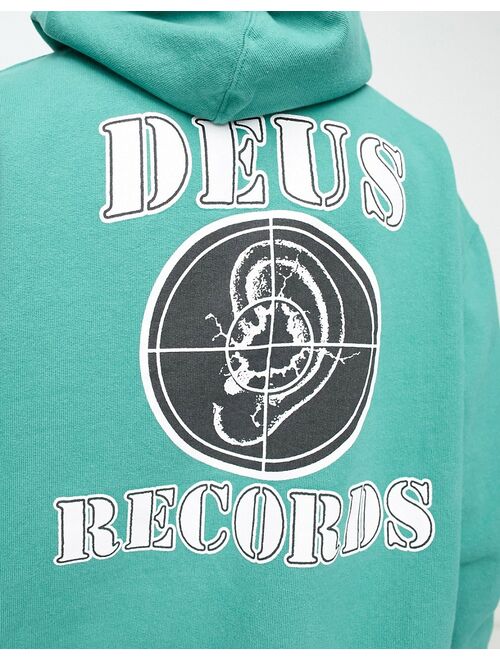 Deus Ex Machina eardrum hoodie in green