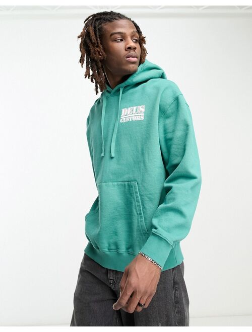 Deus Ex Machina eardrum hoodie in green