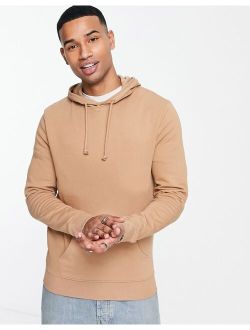 hoodie in camel