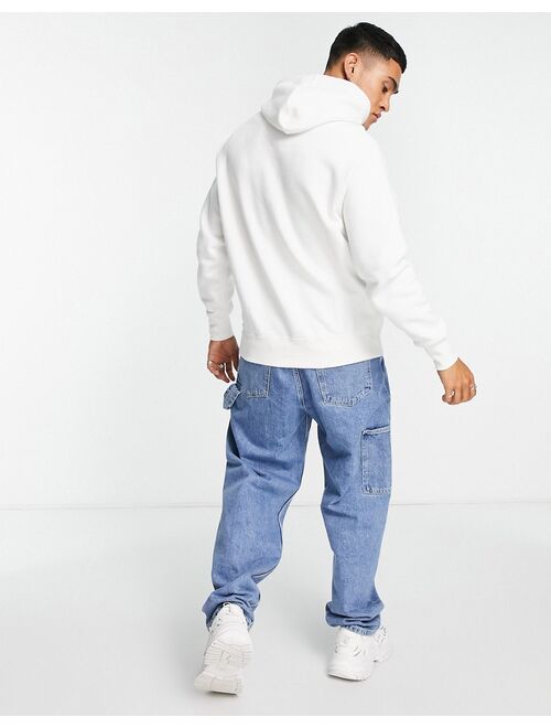 Pull&Bear hoodie in white