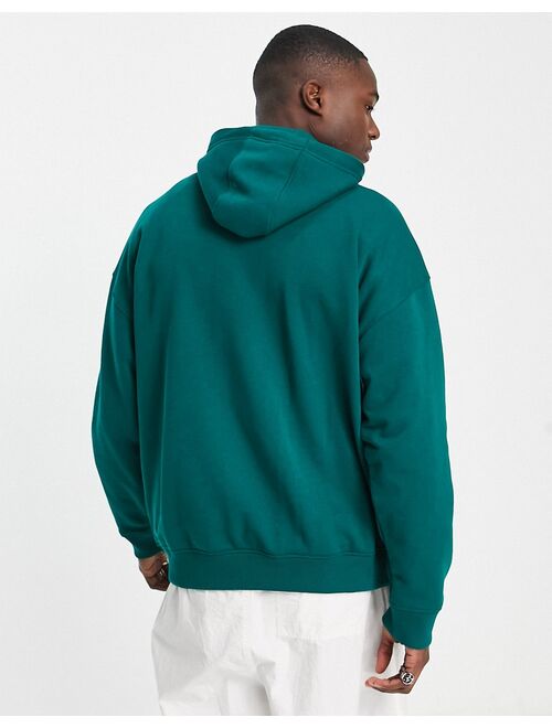 Tommy Jeans ASOS exclusive heritage capsule logo front hoodie skater fit in mid green