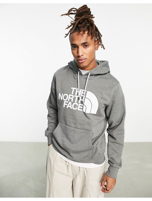 The North Face Half Dome chest print hoodie in gray