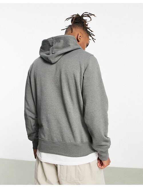 The North Face Half Dome chest print hoodie in gray