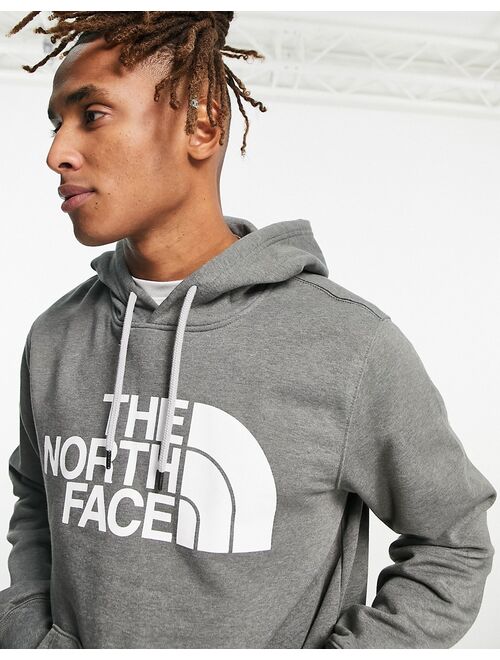 The North Face Half Dome chest print hoodie in gray