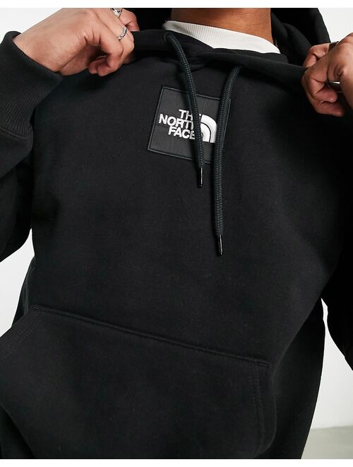 The North Face Heavyweight Box chest logo hoodie in black