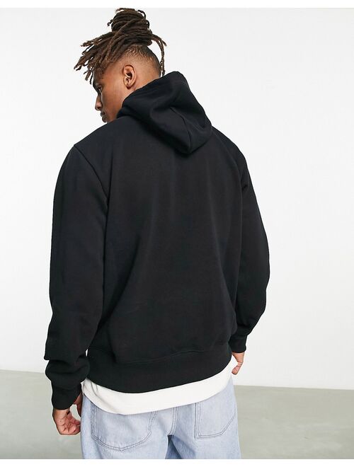 The North Face Heavyweight Box chest logo hoodie in black