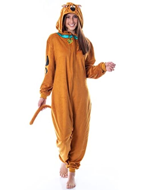 INTIMO Scooby-Doo Mens' Hooded Costume Sleep Pajama Union Suit Outfit