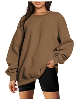 EFAN Womens Oversized Sweatshirts Hoodies Fleece Crew Neck Pullover Sweaters Casual Comfy Fall Fashion Outfits Clothes 2023