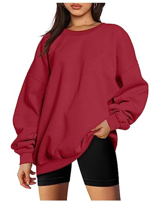 EFAN Womens Oversized Sweatshirts Hoodies Fleece Crew Neck Pullover Sweaters Casual Comfy Fall Fashion Outfits Clothes 2023