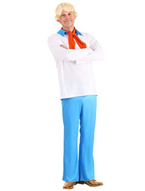 Fun Costumes Plus Size Men's Scooby Doo Fred Costume, Scooby-Doo Fictional Character, Mystery Solver Halloween Outfit