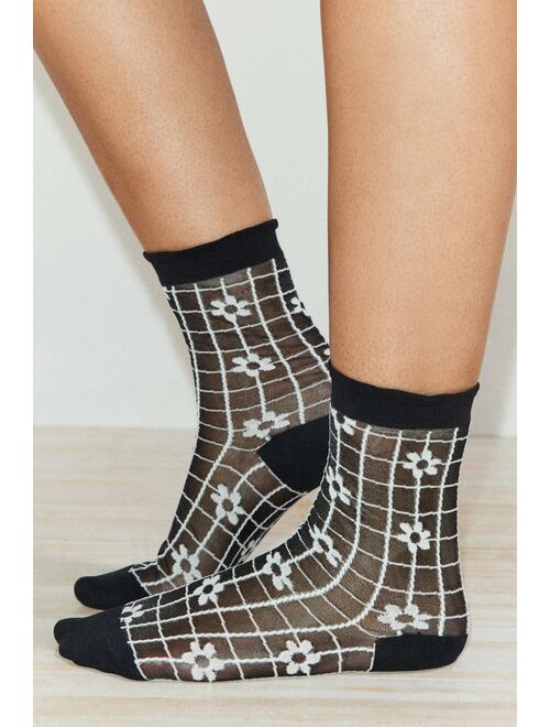 Hansel From Basel Blossom Sheer Crew Sock