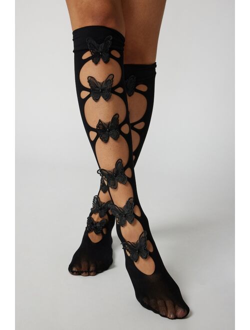 Leg Avenue Butterfly Applique Knee High Sock