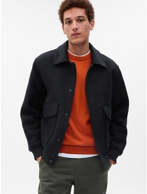 Gap Wool Patch-Pocket Jacket