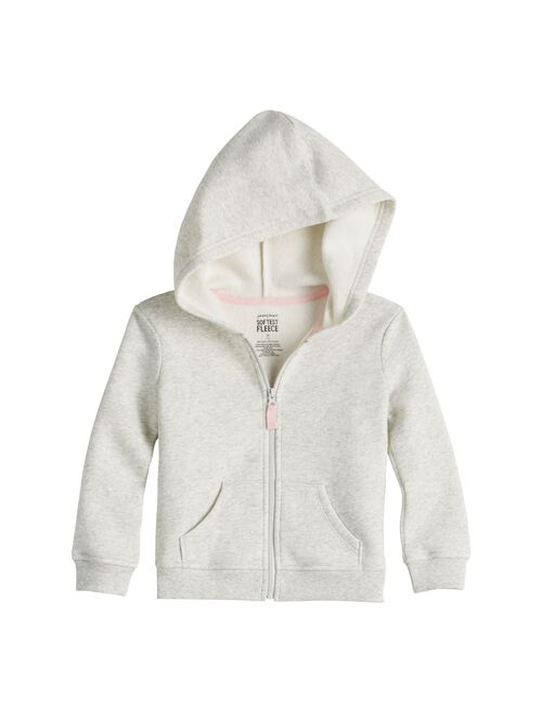 Toddler Girl Jumping Beans Zip Fleece Hoodie