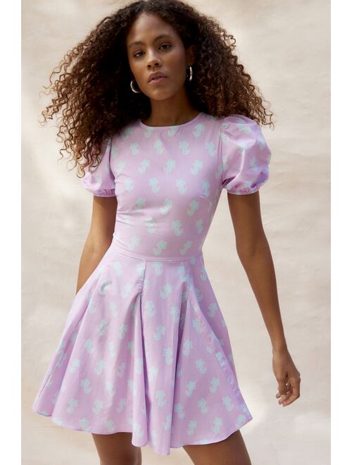 Glamorous Puff Sleeve Floral Mini Dress