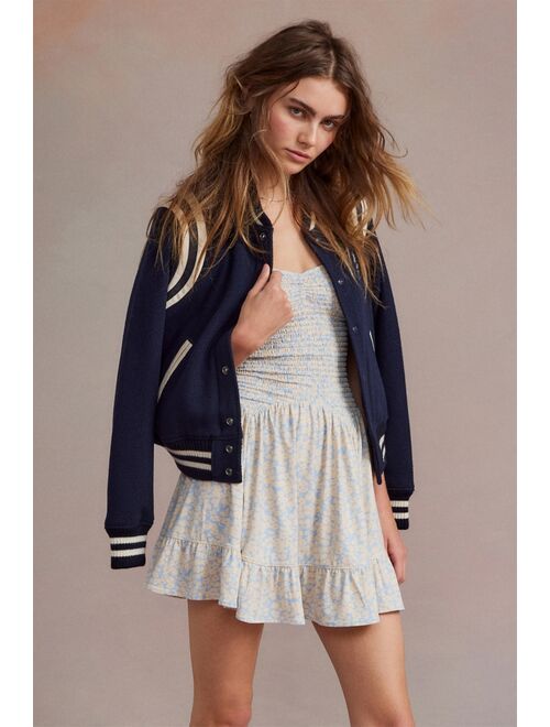 Urban Outfitters UO Georgina Smocked Mini Dress