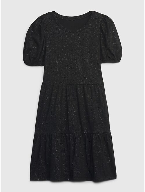 Gap Kids Puff Sleeve Tiered Dress