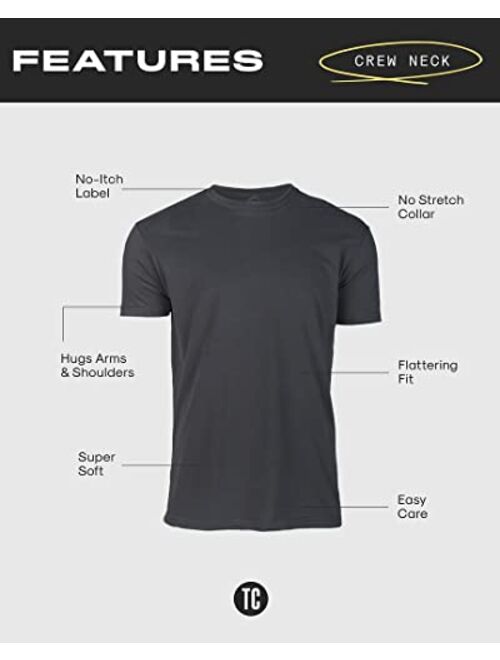 True Classic Tees Premium Men's T-Shirts - Classic Crew T-Shirt, Premium Fitted Men's Shirt