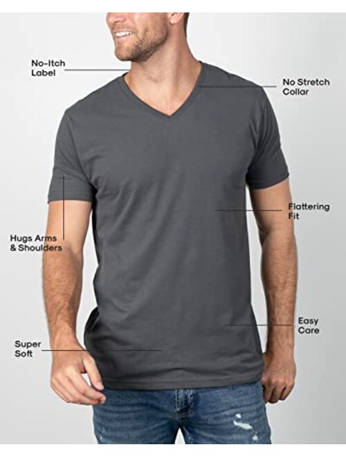 True Classic V Neck Mens T Shirt, Premium Fitted Soft Men's T-Shirts