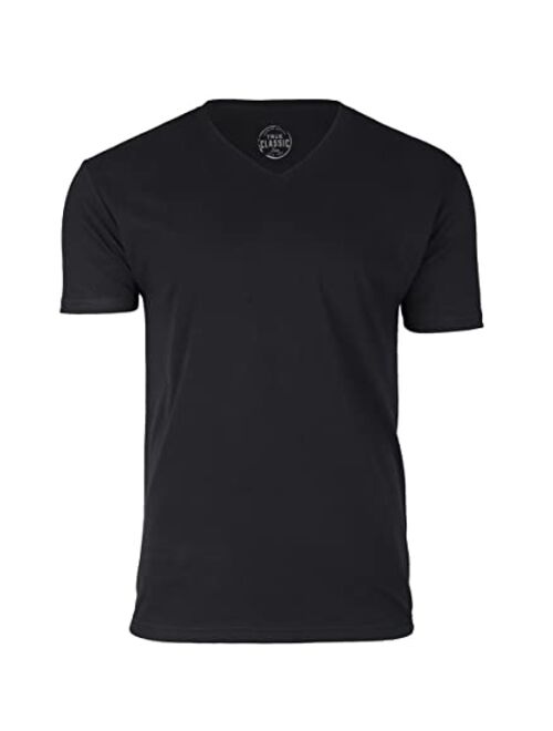 True Classic V Neck Mens T Shirt, Premium Fitted Soft Men's T-Shirts