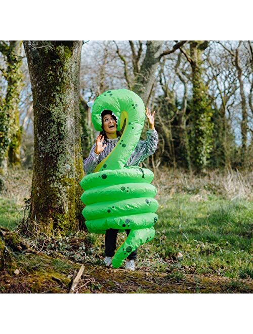 Bodysocks Fancy Dress Snake Jungle Python Full Body Inflatable Costume for Adults (One Size)