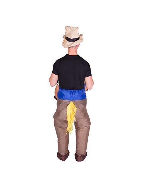 Bodysocks Fancy Dress Inflatable Cowboy Costume - Adults/Kids