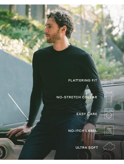 True Classic Long Sleeve Shirts for Men, Premium Fitted Crew Neck T-Shirts and Gifts for Men