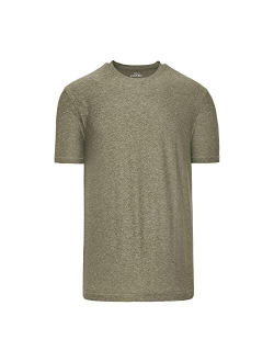 True Classic Active Quick Dry Crew Neck Mens T Shirt, Premium Fitted Athletic T Shirts Shirts for Men