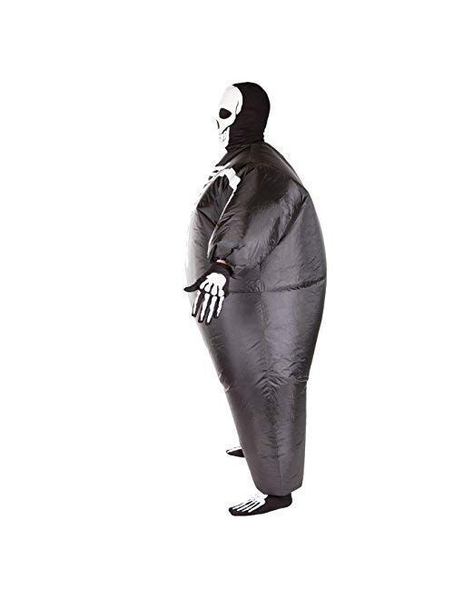 Bodysocks Fancy Dress Halloween Skeleton Full Body Inflatable Costume for Adults (One Size)