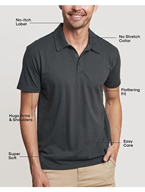 True Classic Polo Shirts for Men, Premium Fitted Golf Shirts for Men and Mens Polo Shirts Short Sleeve