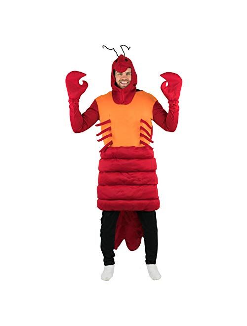 Bodysocks Fancy Dress Red Lobster Under the Sea Costume for Adults (One Size)