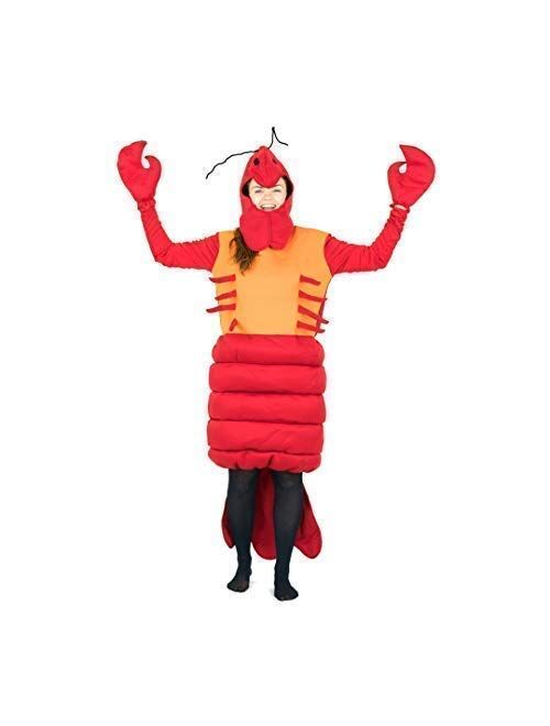 Bodysocks Fancy Dress Red Lobster Under the Sea Costume for Adults (One Size)