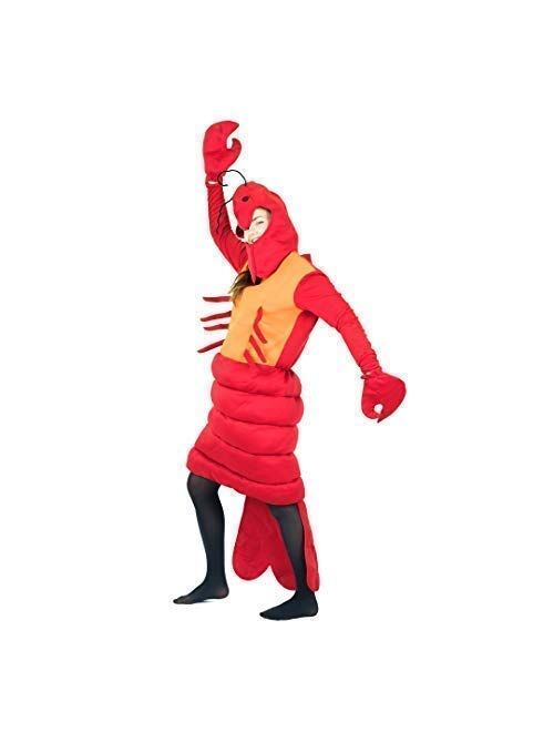 Bodysocks Fancy Dress Red Lobster Under the Sea Costume for Adults (One Size)