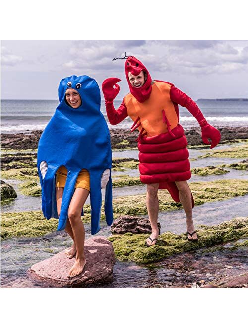 Bodysocks Fancy Dress Red Lobster Under the Sea Costume for Adults (One Size)