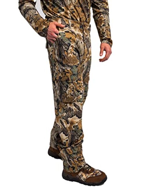 Realtree Men's Camo Hunting Pants, Durable Cargo Pants with 6-Pocket, Comfort Fit, Men's Outdoor Pants