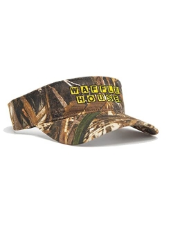 Xtra Color Camo Waffle House Visor | Adjustable Velcro Backing | Baseball Hats | Limited Edition for Men and Women