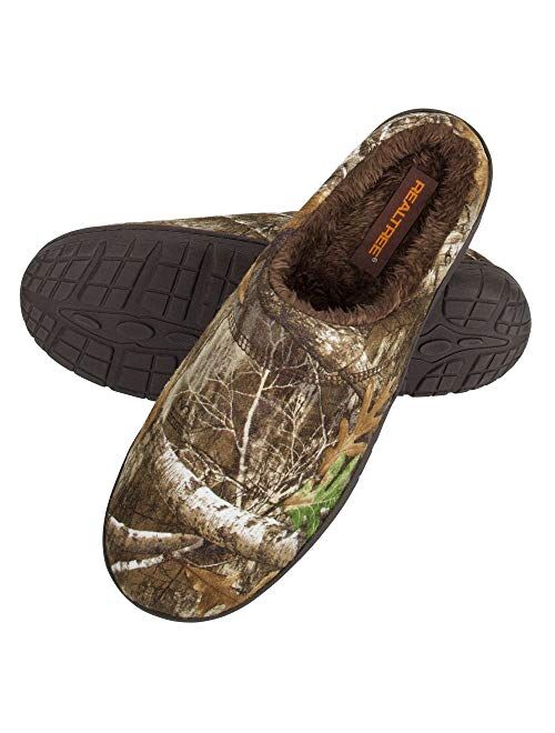 Realtree Men's Memory Foam Camo Moccasin House Slipper Indoor/Outdoor