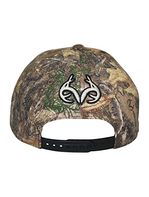 Realtree 3D Logo Camo Deer Hunting Trucker Cap Hat for Men - Precurved Bill, Mid Profile Structured, Snapback, Sweatband