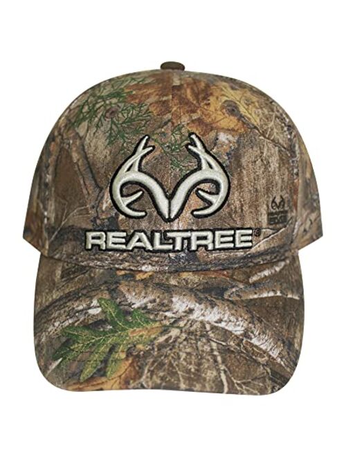 Realtree 3D Logo Camo Deer Hunting Trucker Cap Hat for Men - Precurved Bill, Mid Profile Structured, Snapback, Sweatband