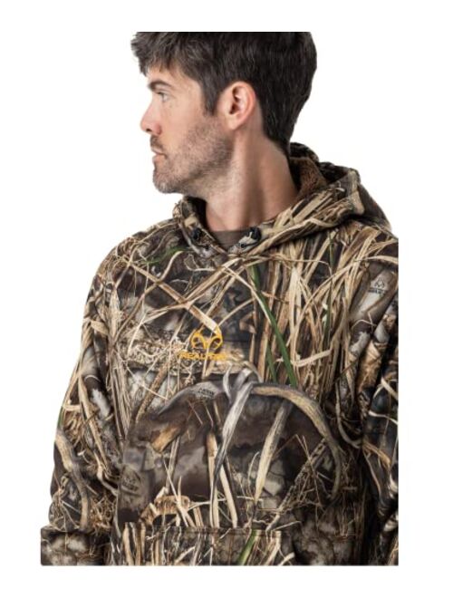 Realtree Men's Camo Midweight Hunting Performance and Sherpa Hoodies Pullover