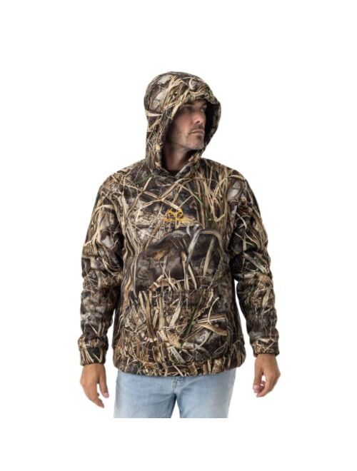 Realtree Men's Camo Midweight Hunting Performance and Sherpa Hoodies Pullover