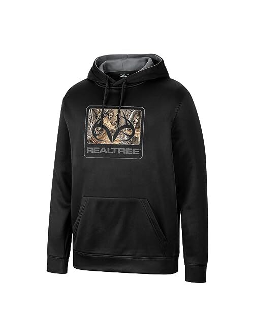 Realtree Men's Anter Logo EDGE Camo Midweight Super Soft Pullover Fleece Hoodies