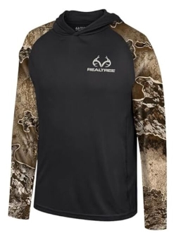 Men's Hunting Camo Performance Long Sleeve Hooded Shirts | Outdoor Comfort Hoodies for Men