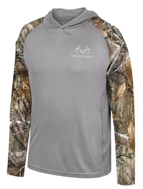 Realtree Men's Hunting Camo Performance Long Sleeve Hooded Shirts | Outdoor Comfort Hoodies for Men