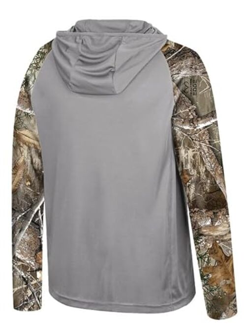 Realtree Men's Hunting Camo Performance Long Sleeve Hooded Shirts | Outdoor Comfort Hoodies for Men