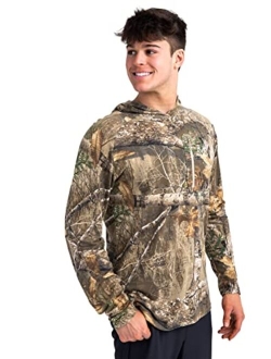 Men's EDGE/ORIGINAL/Adavantage Classic Camo Hunting Bamboo Hoodie Shirts For Running, Hiking and Hunting