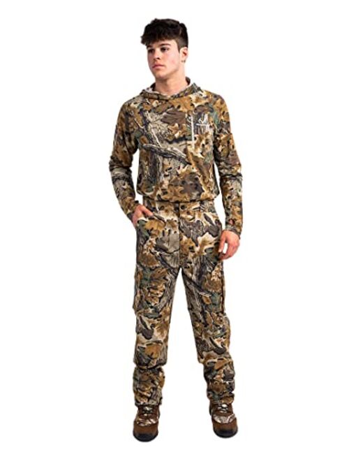 Realtree Men's EDGE/ORIGINAL/Adavantage Classic Camo Hunting Bamboo Hoodie Shirts For Running, Hiking and Hunting